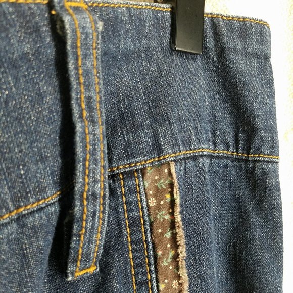 Kitsch Maxi Boho Denim Jean Frayed Fringe Hem Skirt - Picture 8 of 12